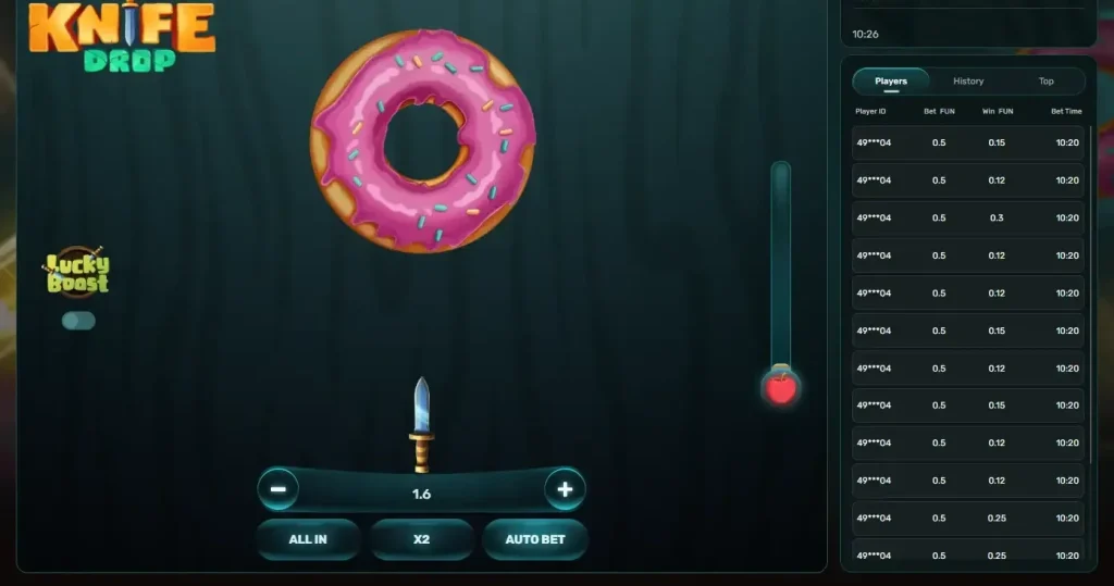 knife-drop demo
